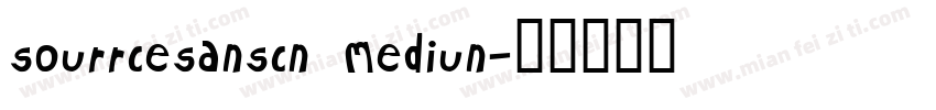 sourrcesanscn Mediun字体转换